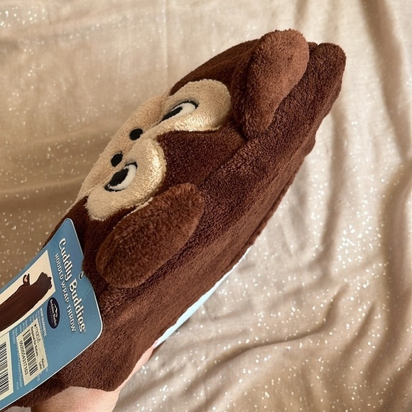 Brand New Berkshire Blanket Cuddly Buddies Hooded Wrap Throw Cocoa Chimpanzee - Picture 8 of 12